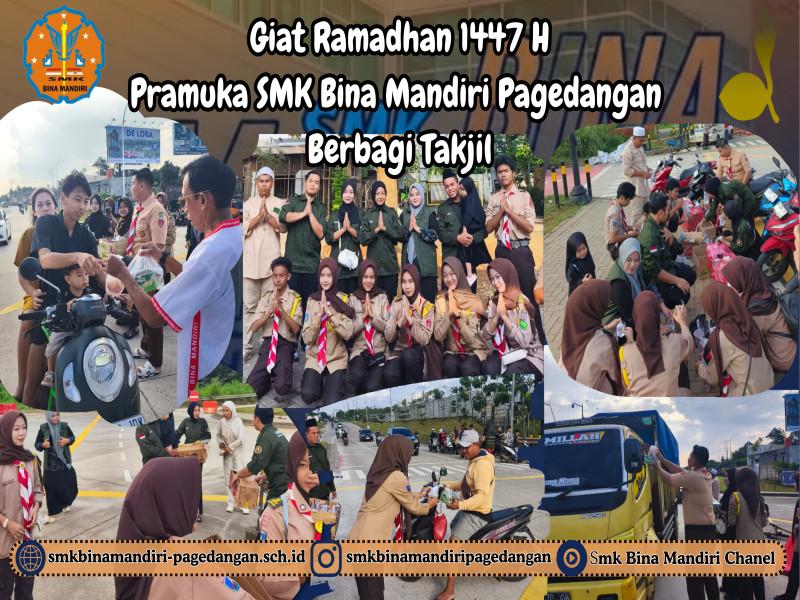 Giat Ramadhan 1447 H: Menebar Kebaikan Melalui Aksi Berbagi Takjil Pramuka SMK Bina Mandiri